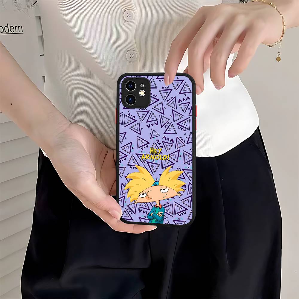 H-Hey A-Arnold Helga Bonito Phone Cases For IPhone 16 15 14 Plus 13 12 11 Pro Max Matte Oft Bumper Phone Cover
