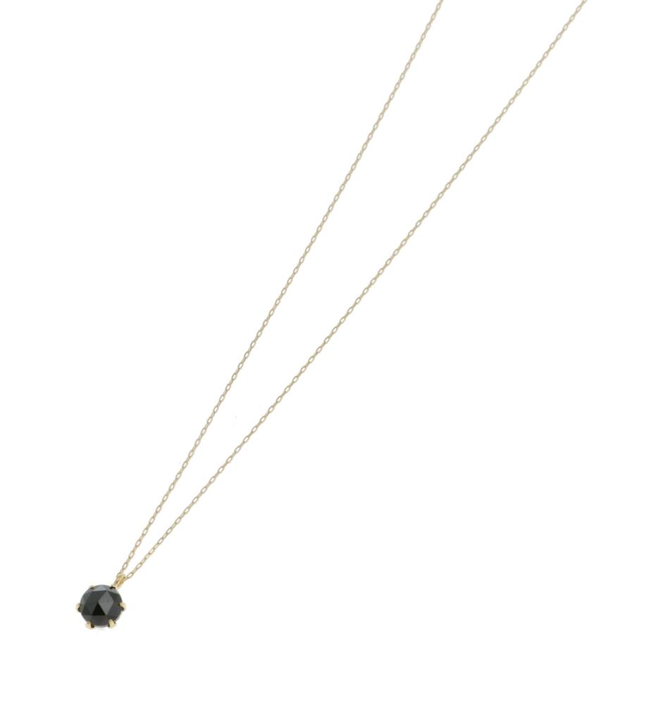 18K Yellow Gold Black Diamond with Appraisal Card and DNO5324YG [D Collection] Necklace, 0.5ct, Box,