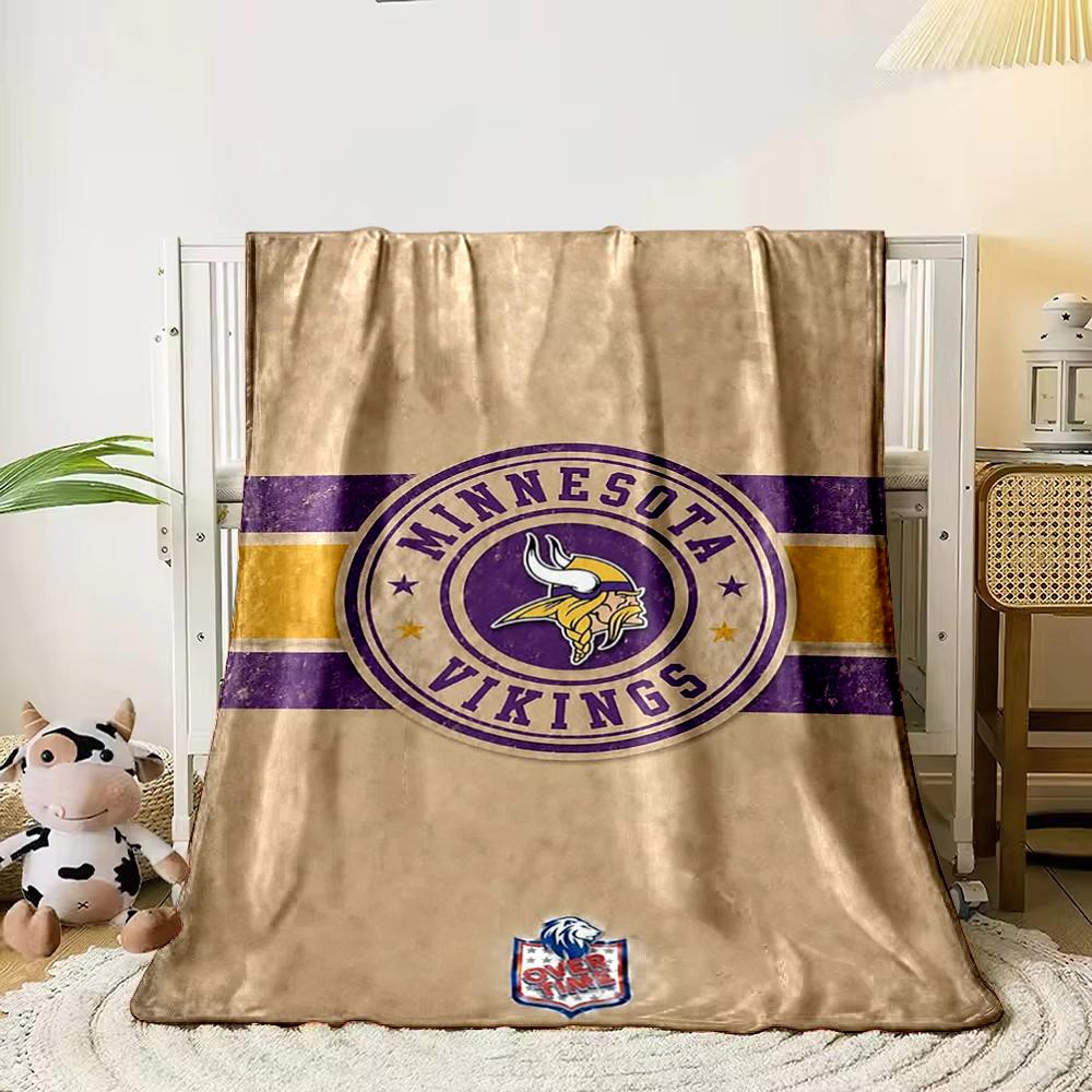 Minnesota Vikings Logo Blanket Design Flannel blanket for bedroom, living room, sofa, and nap sofas