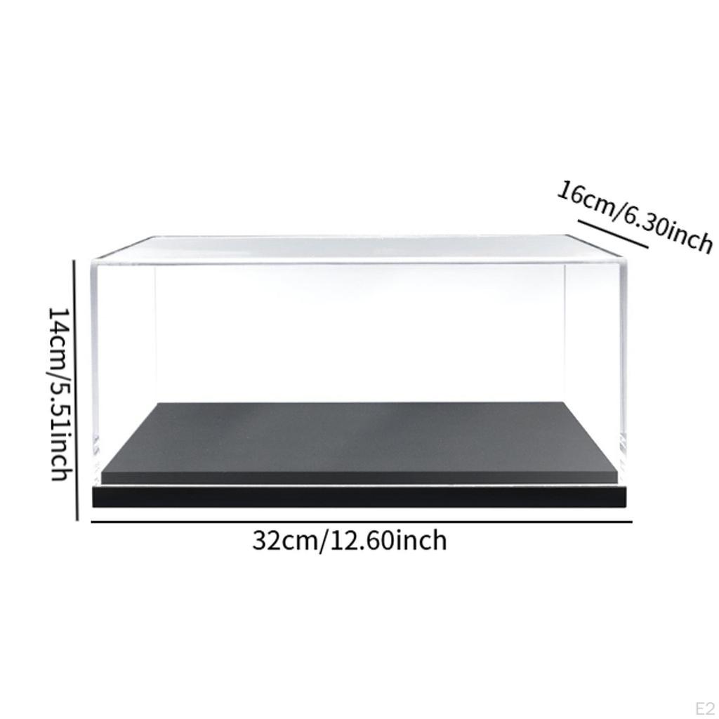 Acrylic Display Case Figure Dustproof Collection Stand for Cosmetics Action Figures