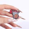 Perfect Shooting UV Printing Pins Cartoon Basketball Brooches Lapel Badges Fun Sports Jewelry Gift for Kids Friends