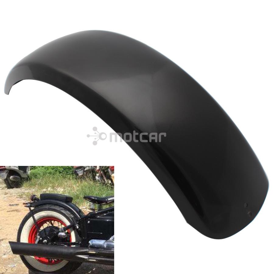 Black Steel 59cm Long Version Motor Rear Fender Cover MudGuard Flaps Splash Universal for Harley Bobber Yamaha Honda VTX XVS DS