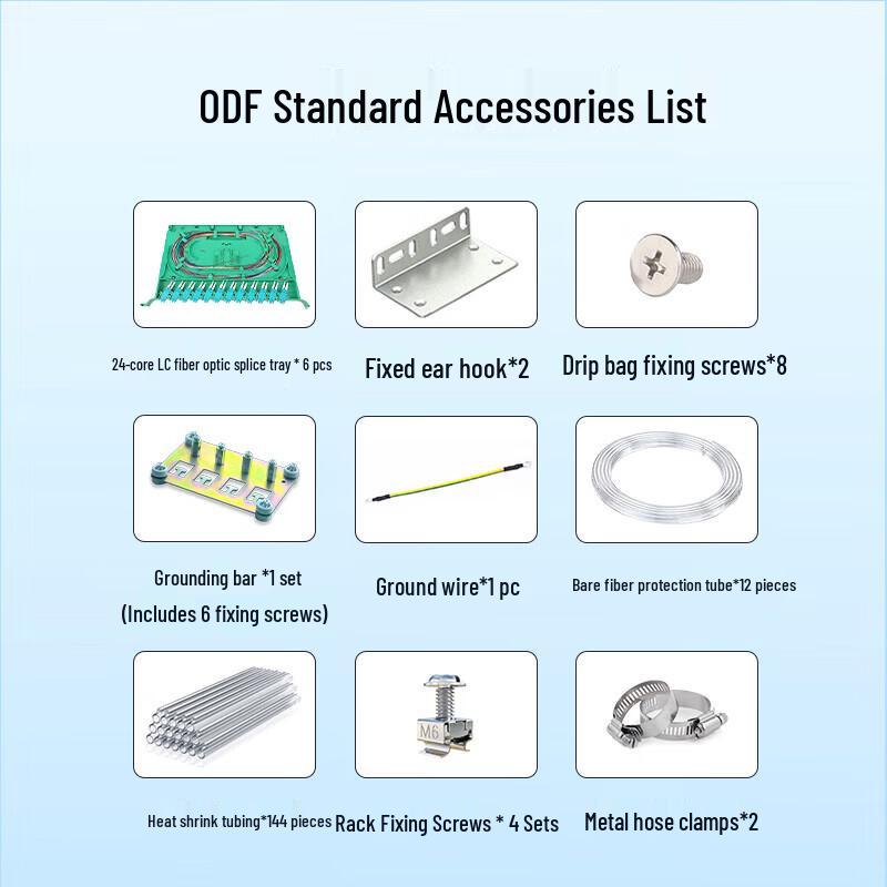 Boyang 72-Port 144-Core LC 10G OM4 Duplex ODF Fiber Optic Distribution Frame