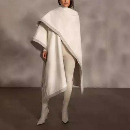 European & American Stylish Double-Sided Wool Cloak for Women