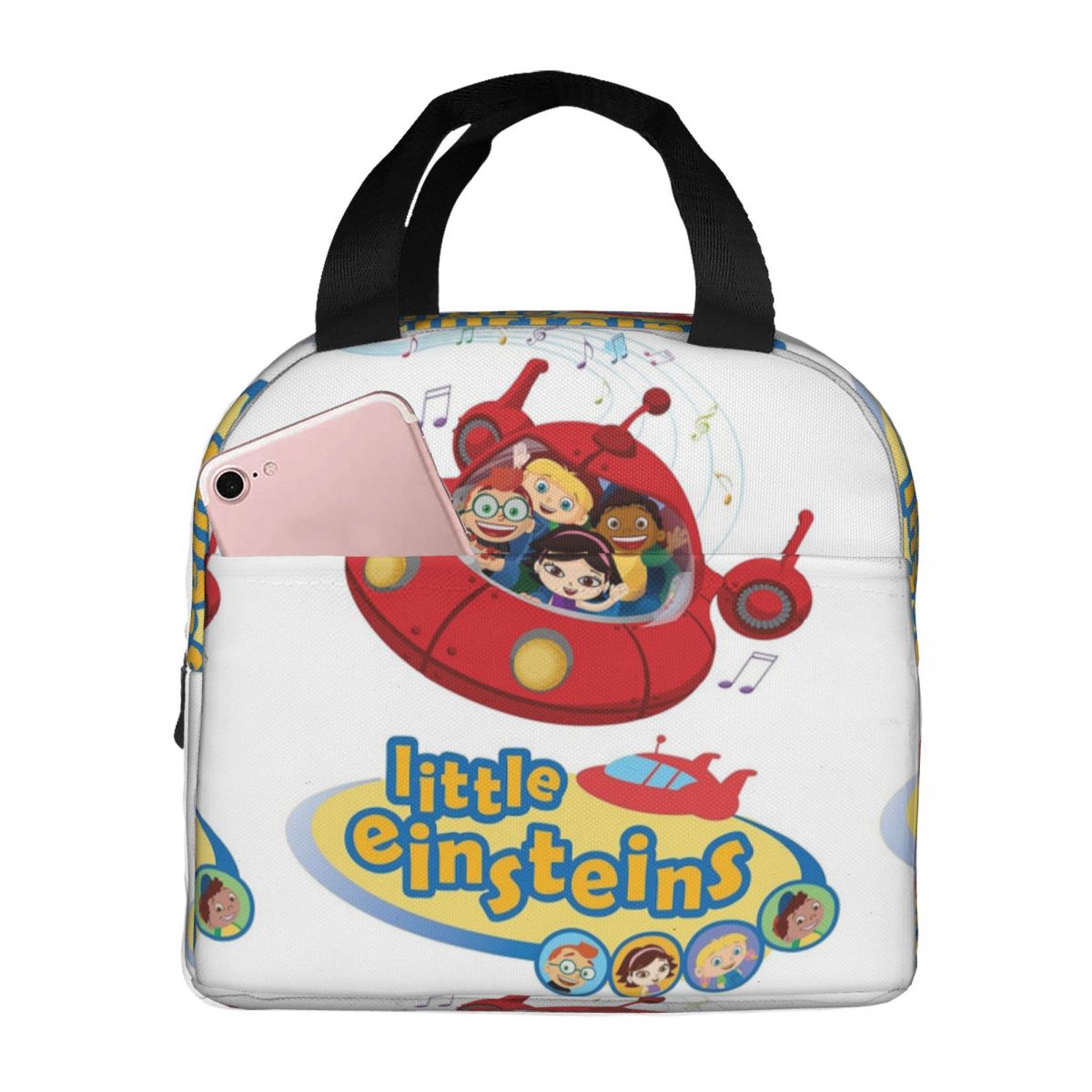 Funny Little Einsteins Clothes Little Einsteins Car Insulated Lunch Bag for Kids School Cooler Thermal Food Box Tote Lunch Boxes One Size