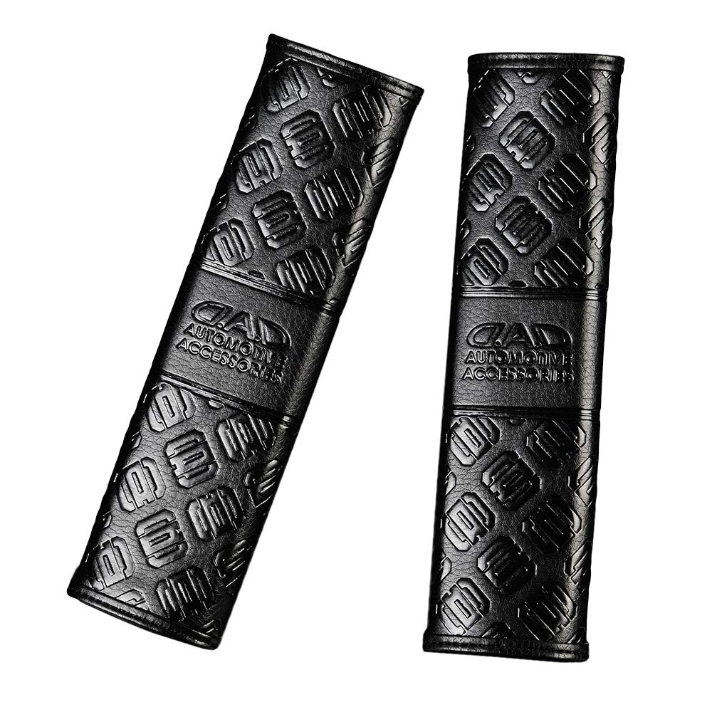 GARSON DAD Seat Belt Pad Type Monogram Leather Black HA499-01 D.A.D