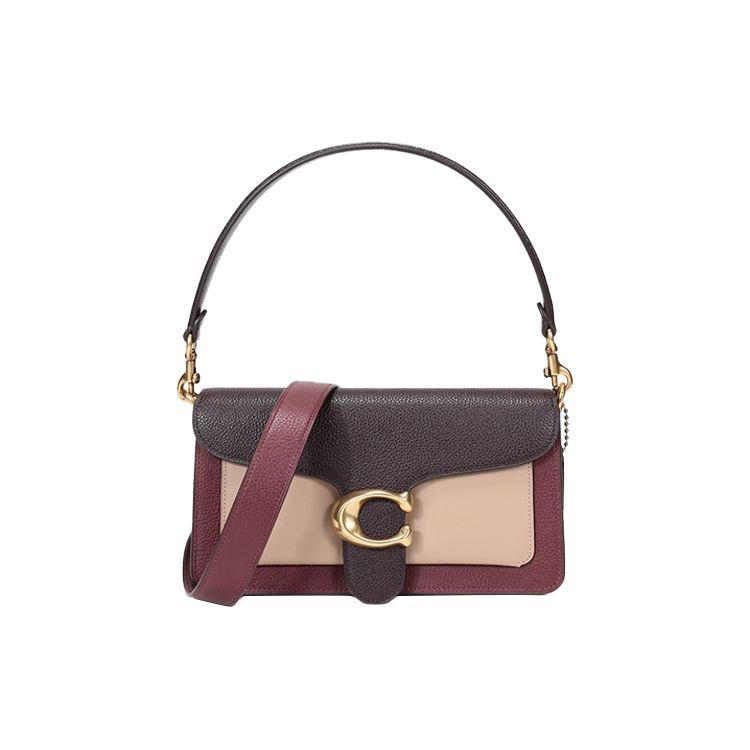 Coach Tabby 26 Top Handle Leather Shoulder Bag Women Bags Cherry Dark-Red Mauve 76105-B4MZI