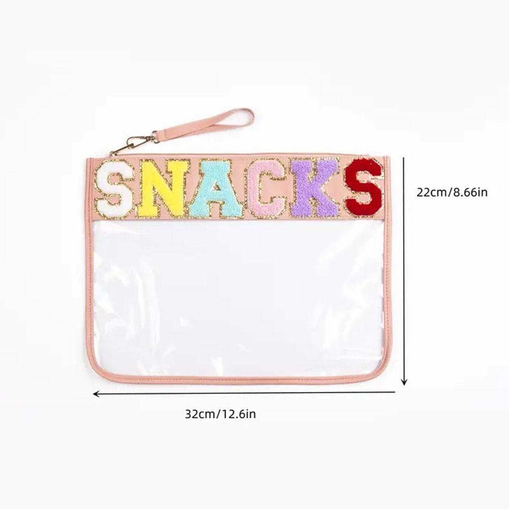 Transparent PVC Women's Clutch Waterproof Handheld Toiletry Organizer Make Up Pouches  Travel