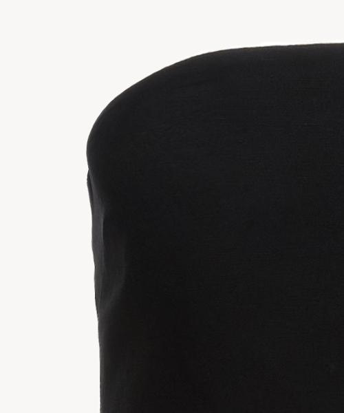 RIDIFI Leinen-Schlauchkleid_Schwarz
