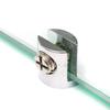 4pcs Glass Clamp Glass Plated Brackets Zinc Alloy Chrome finish Shelf Holder Support Brackets Clamps For 6-8mm/ 8-10mm/ 10-12mm