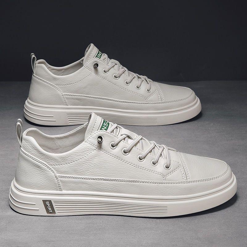 2024 Sommer Herrenschuhe neue atmungsaktive kleine weiße Schuhe Herren Trend vielseitige Sportschuhe Freizeitschuhe Board-Schuhe trendige Schuhe