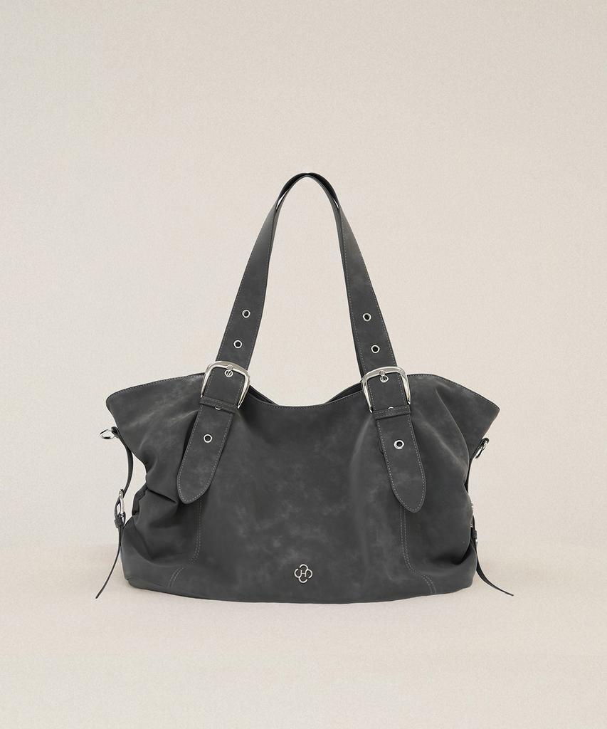 Heeari Bb Buckle Big Shoulder Bag_Gray