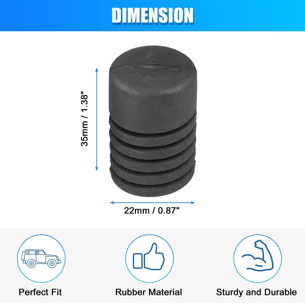 uxcell 2pcs Car Hood Rubber Bumper Hood Bumper Stop Cushion Stopper Black Rubber Fit Hyundai Kia