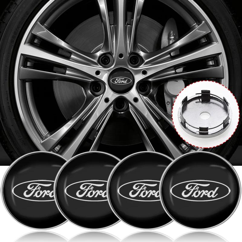 4PCS Fashion Car Styling Wheel Center Covers Hub Caps Replacement For Ford Ranger Focus Kuga Mustang Mondeo Fusion Esco Fiesta