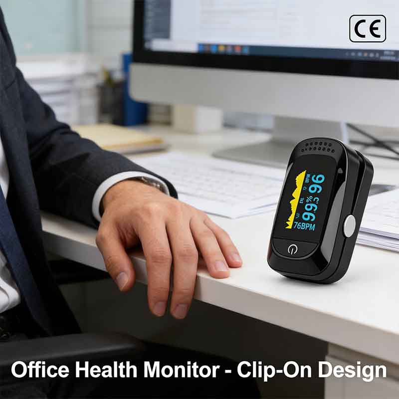 Home-Use Finger Pulse Oximeter - Hospital Model Blood Oxygen Saturation Detector