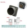 Heavy Duty 19-Pin Male & Female Connector US Standard Plug MS3106A22-14S Socket & MS3102A22-14P