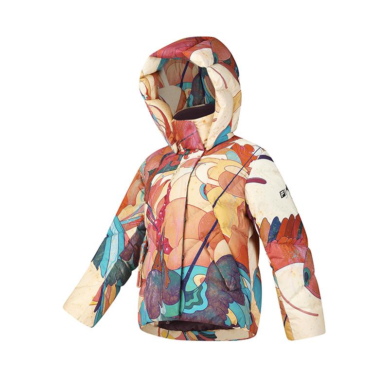 FILA Explore Fashion Zip-Up Hooded Long Sleeve Down Jacket Women Outerwear A11W447912F-ZA