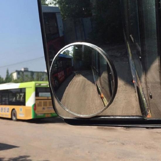 2piece Car Parts Blind Spot Mirror Round Convex Wide Angle Rear View Mirror 95mm