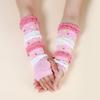 Long Lace Hollow-Out Fingerless Gloves Sun Protection Sleeves Mesh Lace Cycling Cute Accessories Bare Finger Gloves