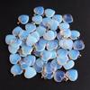 20mm Crystal Agate Heart Necklace Pendant - Natural Stone Jewelry Accessory