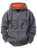 Autumn Winter Men's Fleece Warm Hooded Sweatshirt