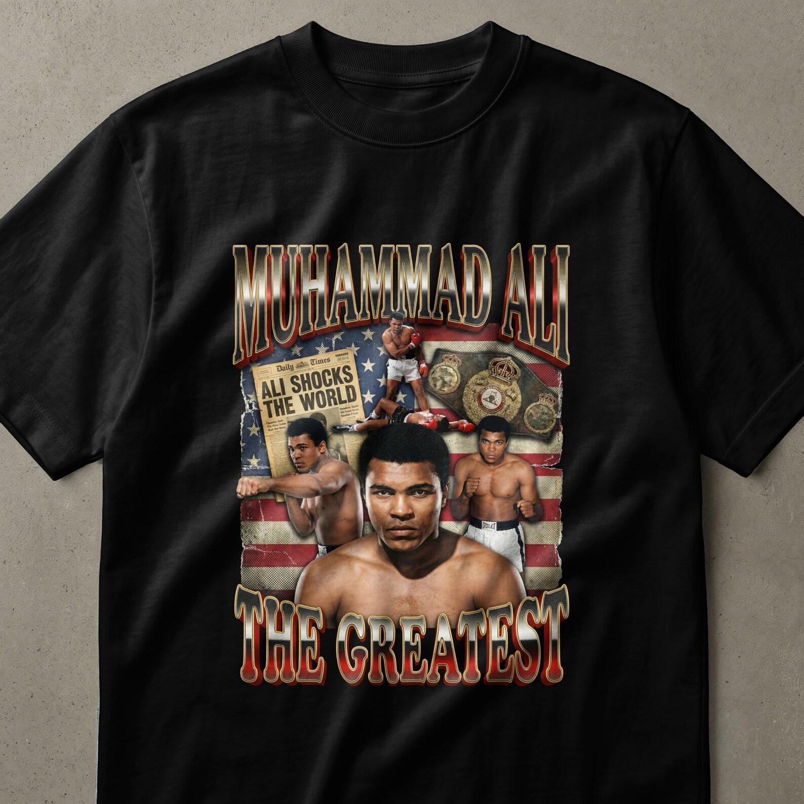 Muhammad Ali The Greatest T-Shirt | Boxing Legend Tee | Vintage Sports Fan Gift for Him | Iconic Boxer Shirt M