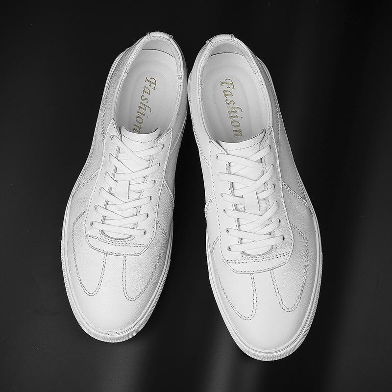 Fashion Casual Leather Mens Skateboard Footwear Stylish Brand Man Sneakers Comfort Casual Shoes Outdoor Vulcanized Shoes Tenis Masculino