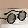 Round Polarized Sunglasses 9 Level Dimming Anti-UV Glasses Clarity Adjustable Sunglasses  Cycling