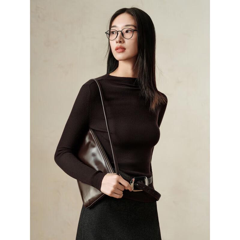 Women's 100% Wool Slim-Fit Polo Knit Shirt