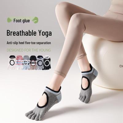 Vier Jahreszeiten rutschfeste Yogastrümpfe - Professionelle Zehensocken für Pilates & Tanz