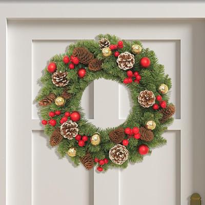 Christmas Wreath Holiday Artificial Front Door Winter for Wall Wedding