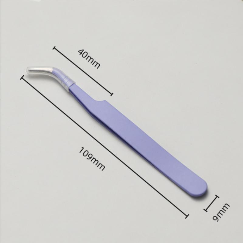 Stainless Steel Straight Curved Tip Tweezers for Nail Art Sticker Rhinestones Picking Tool Makeup Eyelash DIY Tweezer