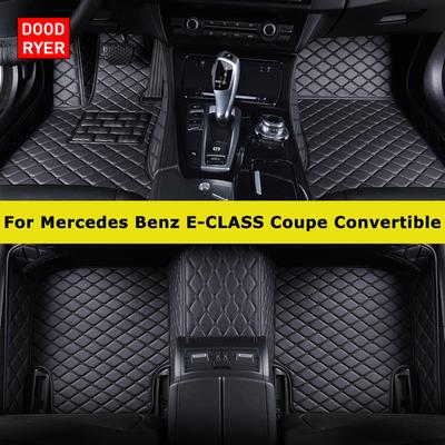 DOODRYER Custom Car Floor Mats For Mercedes Benz E-CLASS Coupe C207 C238 Convertible A207 Auto Carpets Foot Coche Accessorie BJ1 C13
