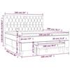 3138034 vidaXL Lit à sommier tapissier et matelas Vert foncé 160x200cm Velours