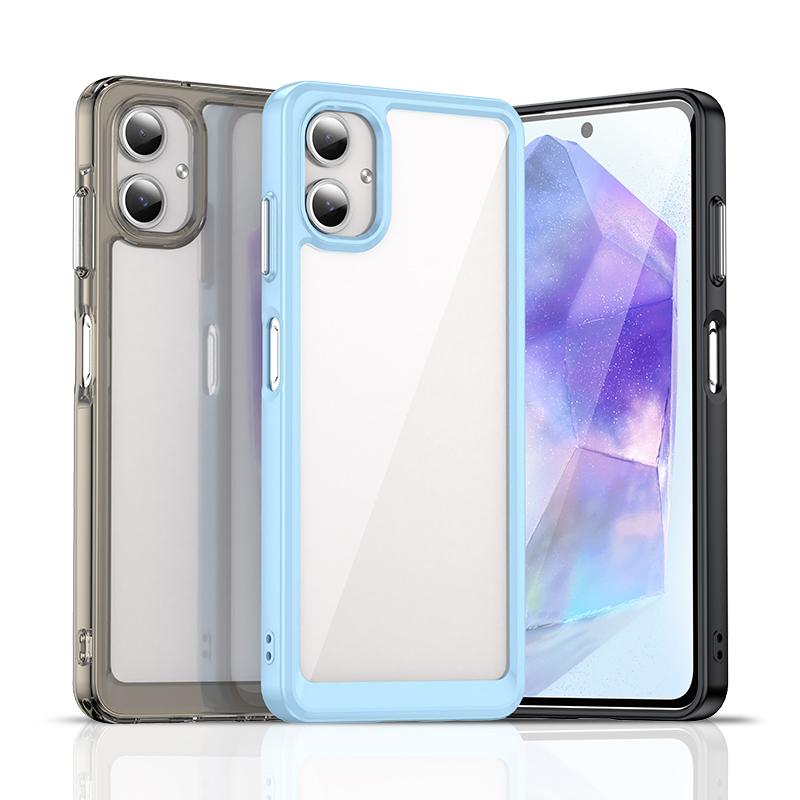 Do etui Samsung Galaxy A06 Luksusowy przezroczysty silikon Capa Etui Samsung A06 Bumper TPU Telefon Protector Galaxy A06 Cover