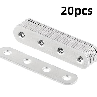 20 Stück Edelstahl-Winkel 78 mm Rechtwinklig Möbelverbinder Langlebige Industrie-Hardware für sichere Befestigung