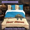 Personalized 3Pcs Bedding SetTeenage Mutant Ninja Turtles Custom Text Duvet Cover Pillowcase Set Bedroom Gift