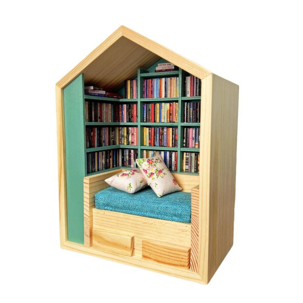 Creative Anti-Anxiety Bookshelf Reduce Pressure Mini Bookshelf Fidget Toys  for Book Lovers