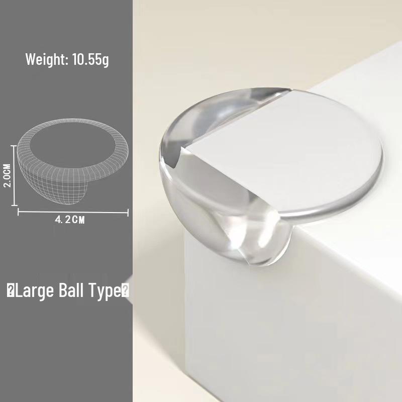 Clear Silicone Table Corner Protectors - Soft, Anti-Collision Edge Guards for Coffee Tables and Furniture