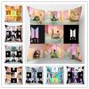 Bts Bangtan Kpop Boys Cushion Cover Decorative Soft Pillow 45cm177inch Case