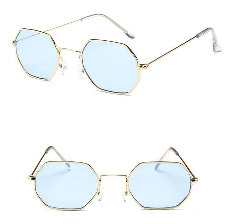 Fashion Men Hexagon And Women Square Sunglasses With Stylish Mirror Finish And Clear Glasses