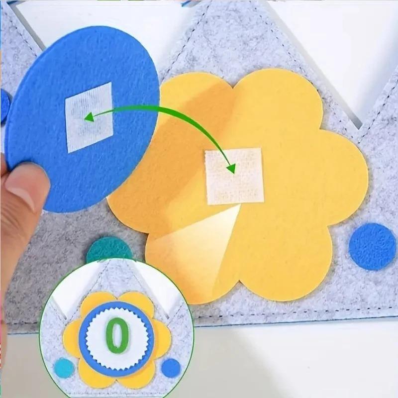 1PCS Felt Birthday Crown with Interchangeable Numbers - Children's Happy Birthday Hat, Baby's Crown for 1 Year Old Decoration, P