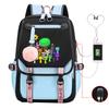 Personality Trend Cartoon Printing Double Shoulder College Style Student Leisure Schoolbag Multi-function Large Capacity