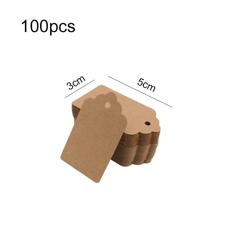 50/100 pcs Kraft Paper Tags Heart Kraft Paper Gift Tags for Gifts Arts and Crafts Wedding Thanksgiving Christmas Birthday Party