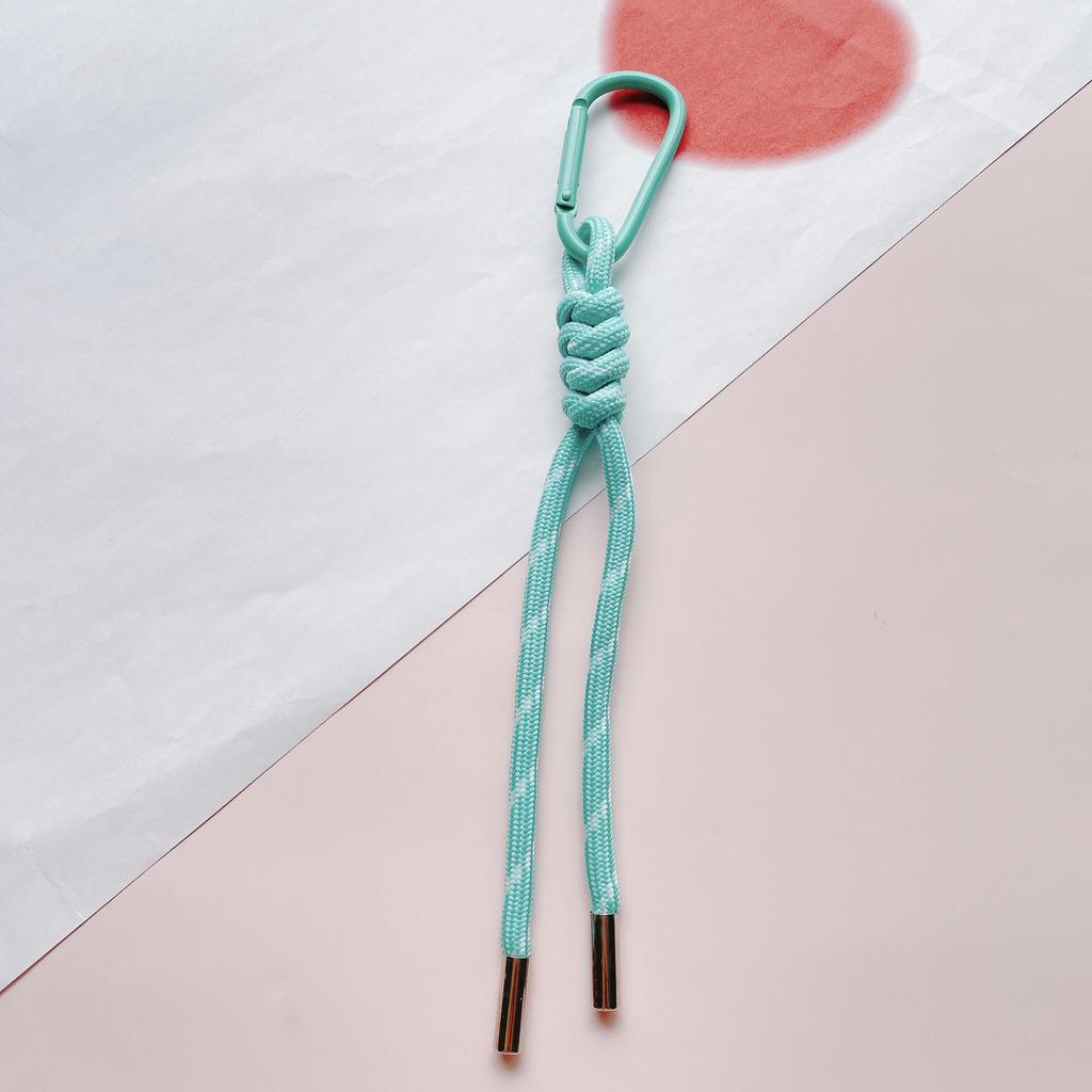 Color Combination Knot Mobile Lanyard Creative Short Braided Lanyard Mobile Phone Case Key Ring Can Be Detachable Anti-loss Rope