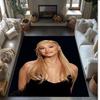 Soft Crystal Velvet Floor Rug,Ariana Grande Anti Slip Decorative Carpet, Plush Area Mat For Indoor Home Decoration