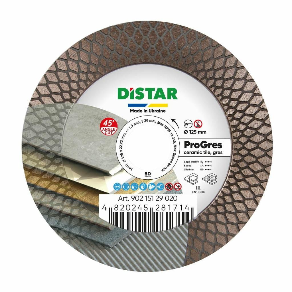 Distar Tarcza Diamentowa Pro Gres 125 X 1,9 X 8/20 X 22,23Mm