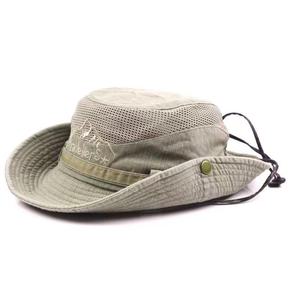 Mesh Sun Cap Cotton Fishing Hat New Panama Cap  Women Men