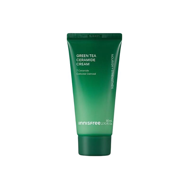Innisfree Cream Green Tea Moisturizing Cream-80ml зелёный