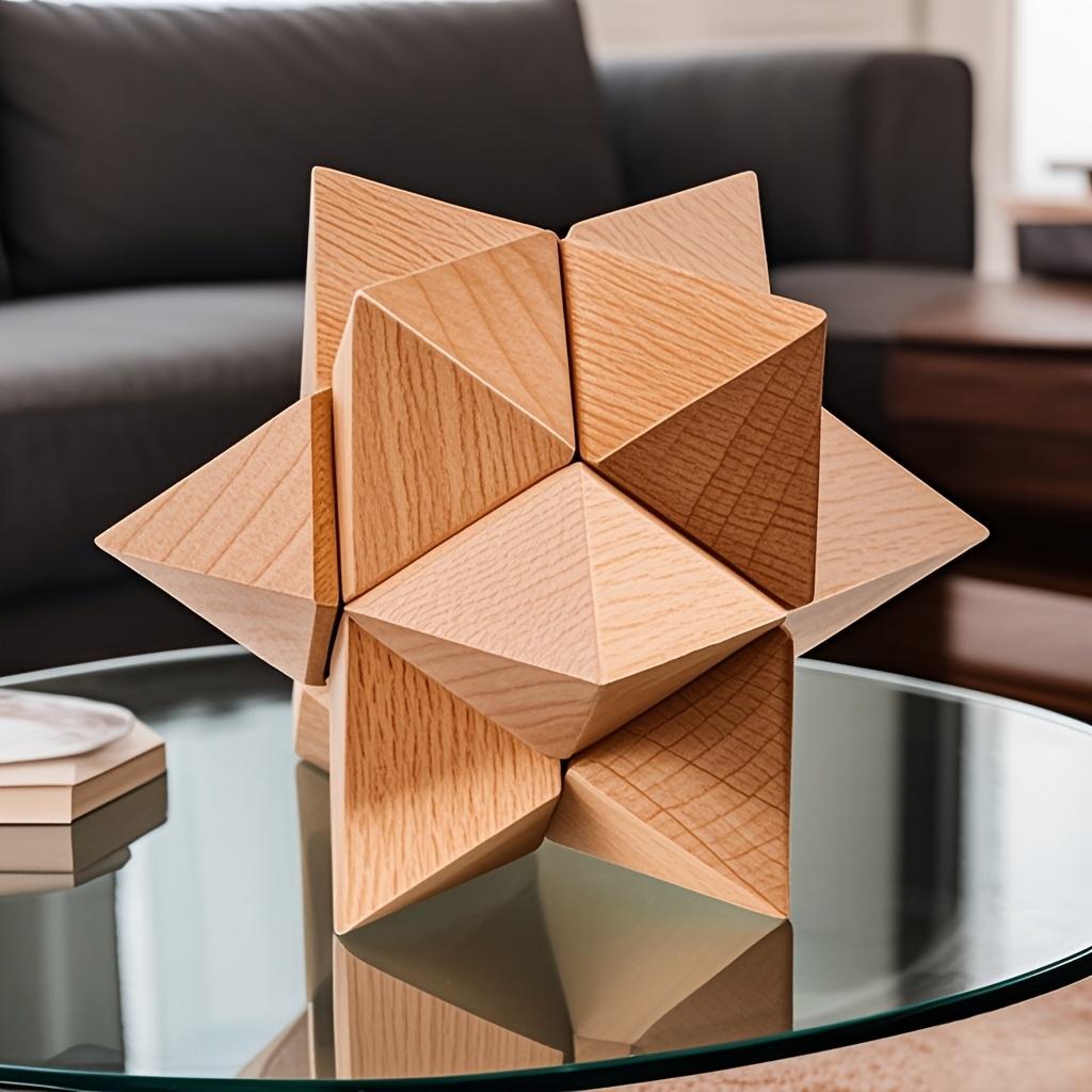 1PC Kongming Lock, Puzzle Classical Mortise and Tenon Wooden Toy, Unlock/decompress Gift